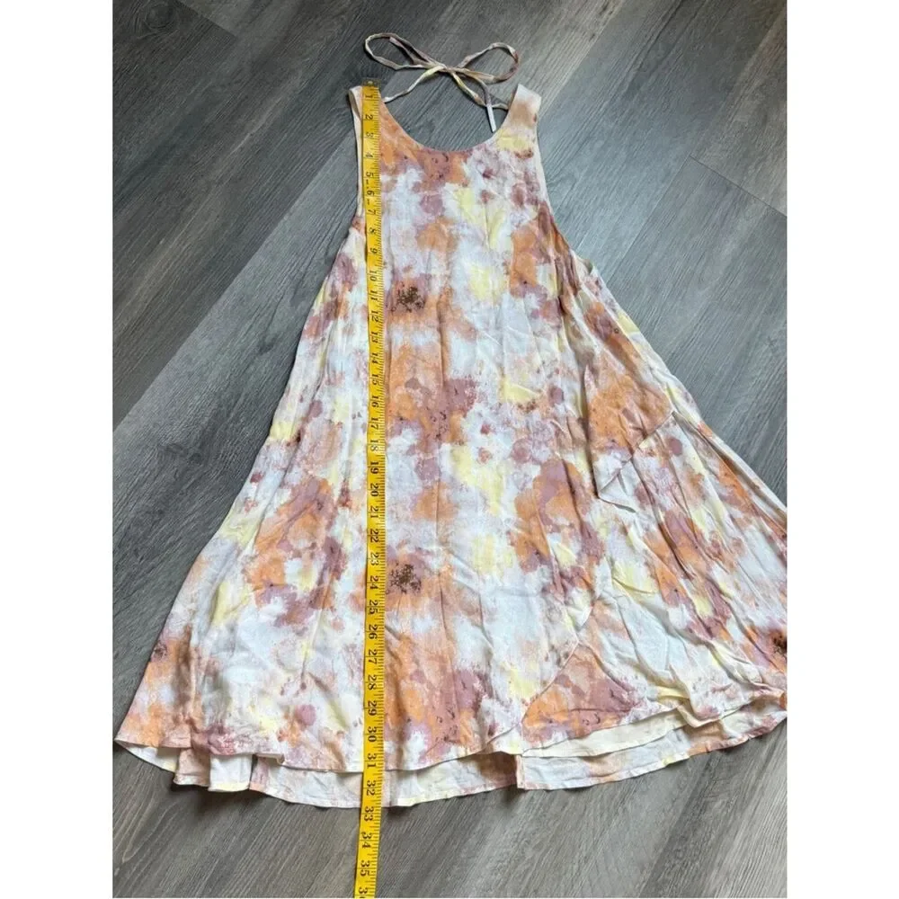 Urban Outfitters Watercolor Swingy Tank Dress XS Trapeze Flowy Feminine